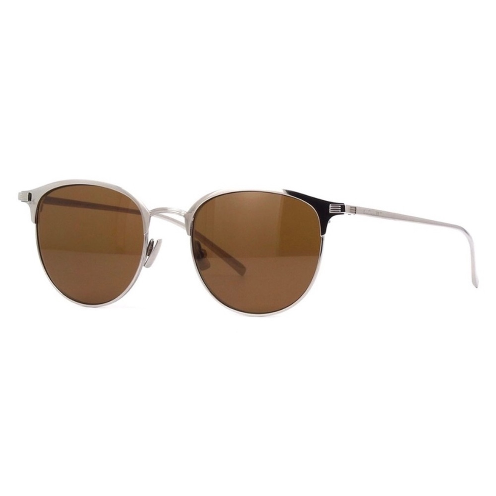 NEW Saint Laurent SL 148 T 003 Silver Classic Sunglasses w Case